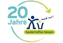 Logo 20 Jahre Sauberhaftes Hessen