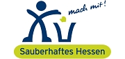 Das Foto zeigt das offizielle Logo der Umweltkampagne "Sauberhaftes Hessen".